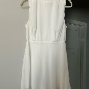 Lulu's Classic White Strapless Dress